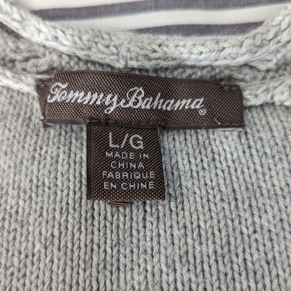 Women's Tommy Bahama Open Knit Short Sleeve Sweater - Picture 5 of 9